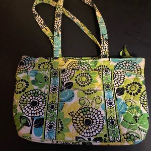 Green Floral Vera Bradley Purse